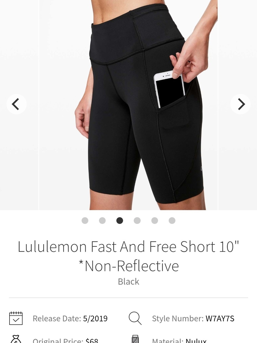lululemon athletica Fast and Free 10" Women's Running Shorts - Black